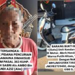 Pria di Samarinda Curi Motor Anak Tirinya, Sakit Hati Tak Diberi Duit