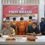 Empat Kurir Sabu 1,9 Kilo Diringkus Polda Kaltim, Buru Bandar Asal Pontianak