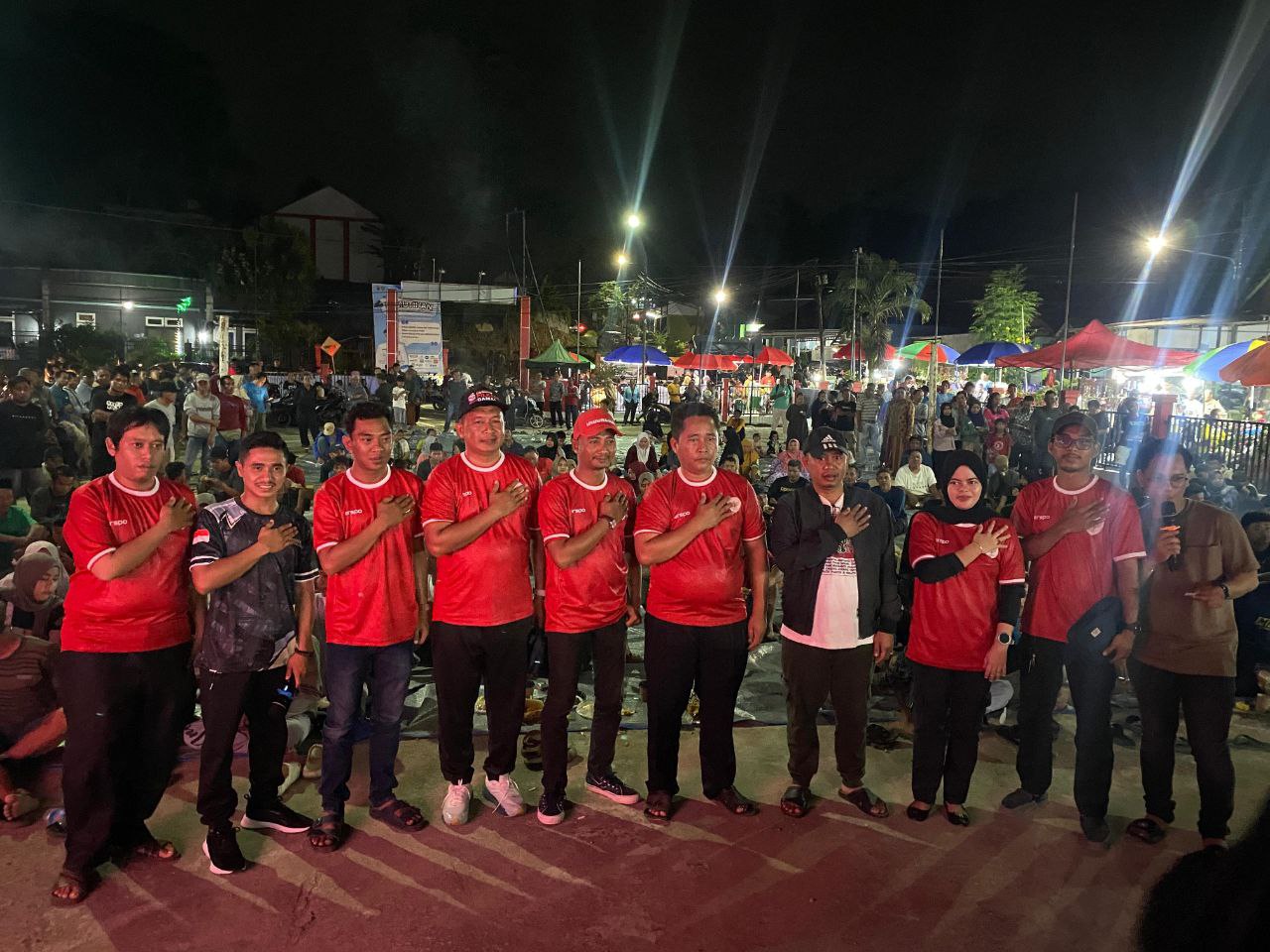 PPK Tenggarong Sosialisasikan Pilkada Serentak 2024 Lewat Nobar Laga Timnas