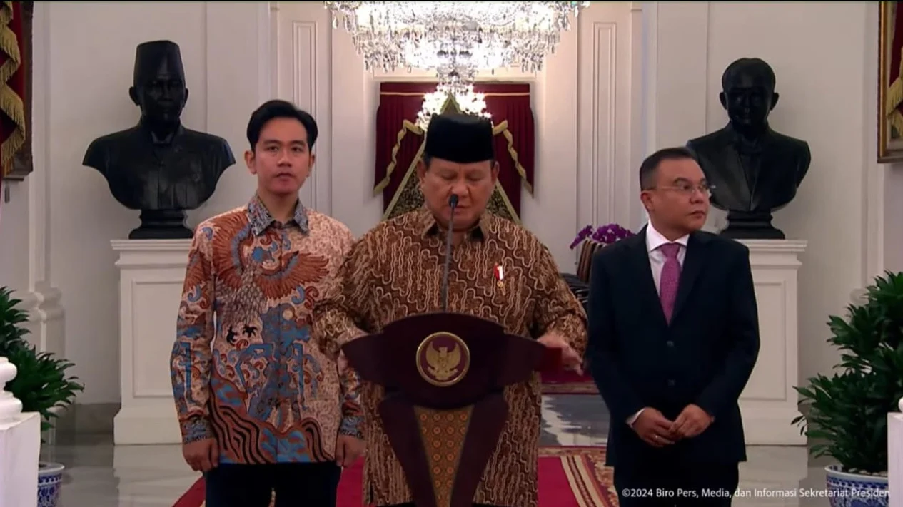 Presiden Prabowo Umumkan Kabinet Merah Putih, Inilah Daftar Lengkap Menterinya