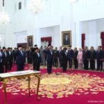 Prabowo Subianto Resmi Lantik Kabinet Merah Putih di Istana Negara