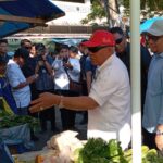 Kampanye di Pasar Kebun Sayur, Isran Noor Bikin Pedagang Tergelak