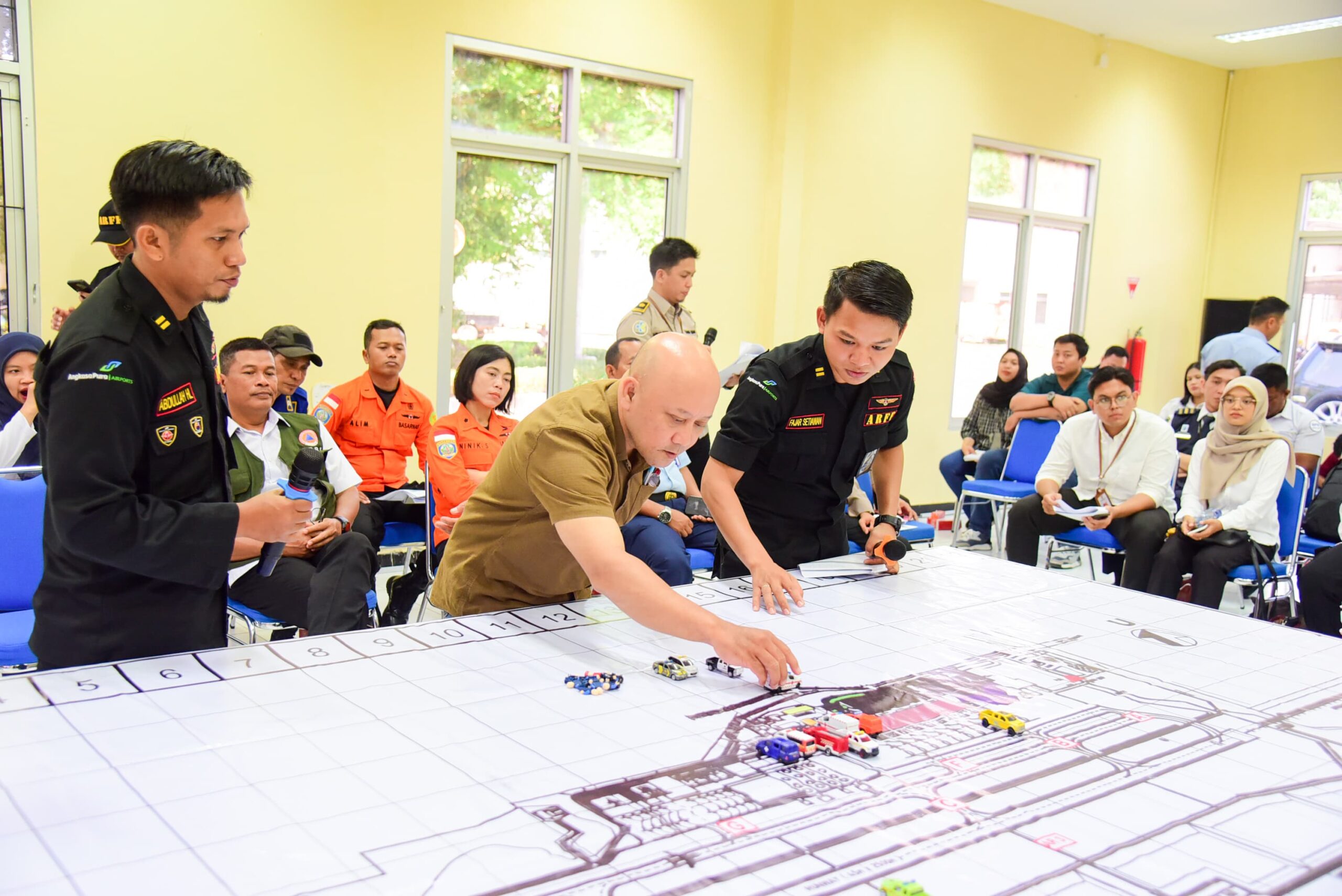 Antisipasi Kondisi Darurat, Bandara SAMS Sepinggan Gelar Partial, Modular dan Table Top Exercise