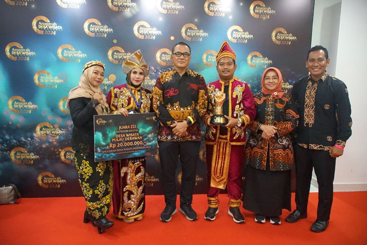 Pulau Derawan Juara III Kategori Digital Anugerah Desa Wisata Indonesia 2024