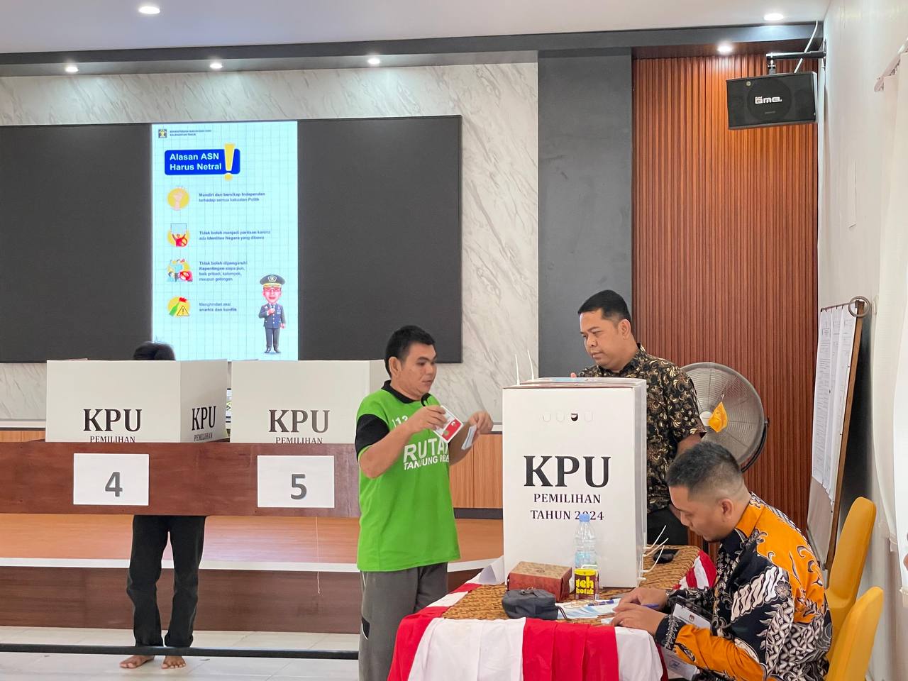 440 Warga Binaan Rutan Tanjung Redeb Salurkan Hak Pilih