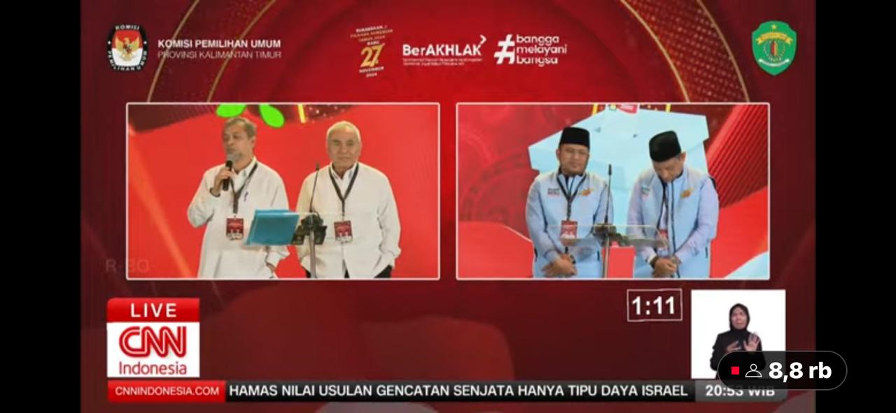 Debat II Pilkada Kaltim Panas, Isran Sindir OTT KPK di PPU, Seno Sentil Hadi ‘Tak Nyambung’ Singgung Kasus Makmur HAPK   