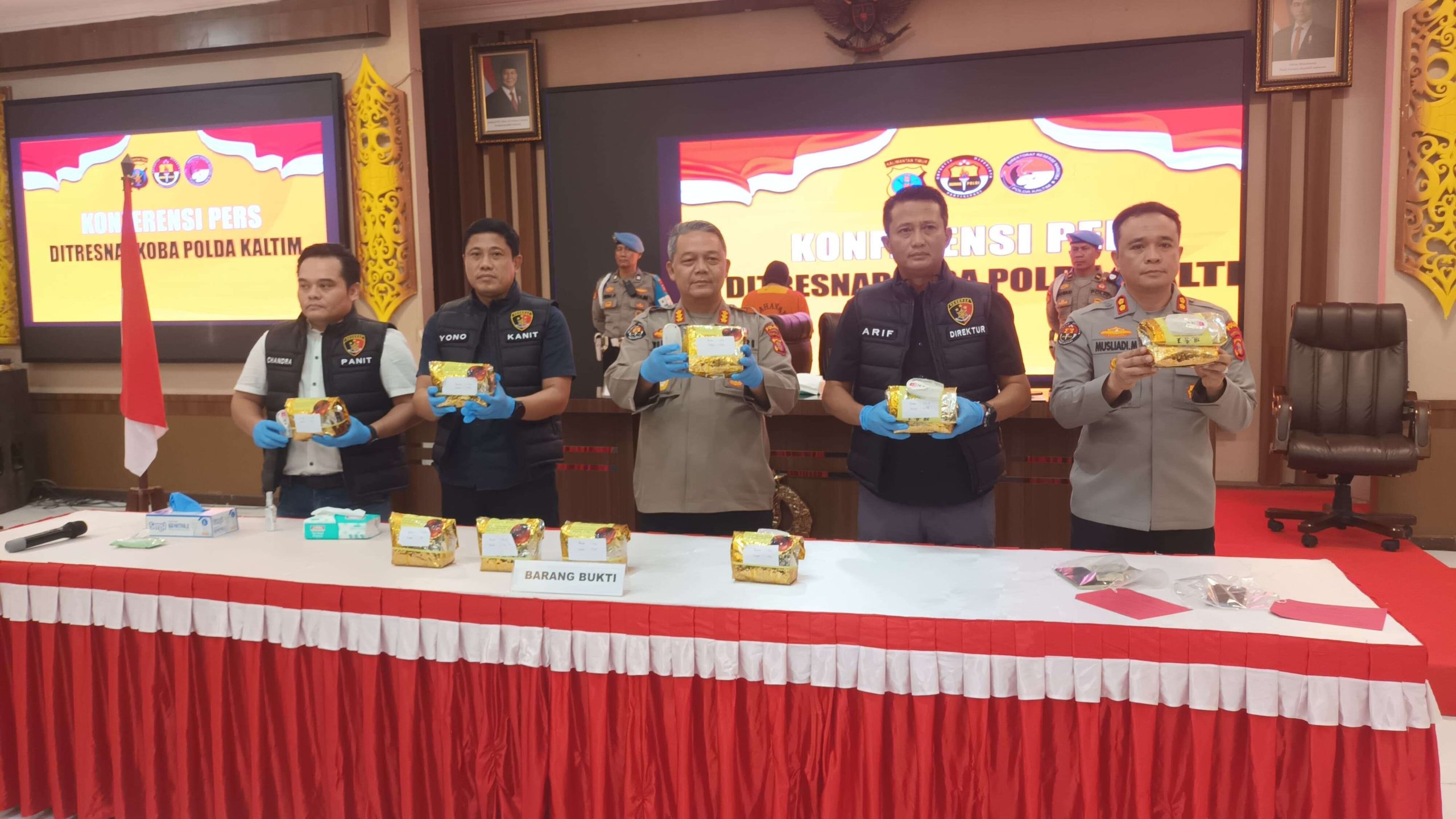 Polda Kaltim Ungkap Jaringan Narkoba, 10 Kg Sabu Senilai Rp15 Miliar Disita