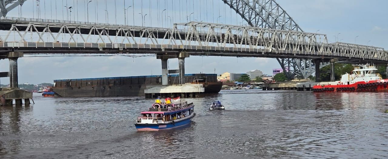 Investigasi Keselamatan di Jembatan Mahakam, KSOP Hentikan Sementara Lalu Lintas Kapal