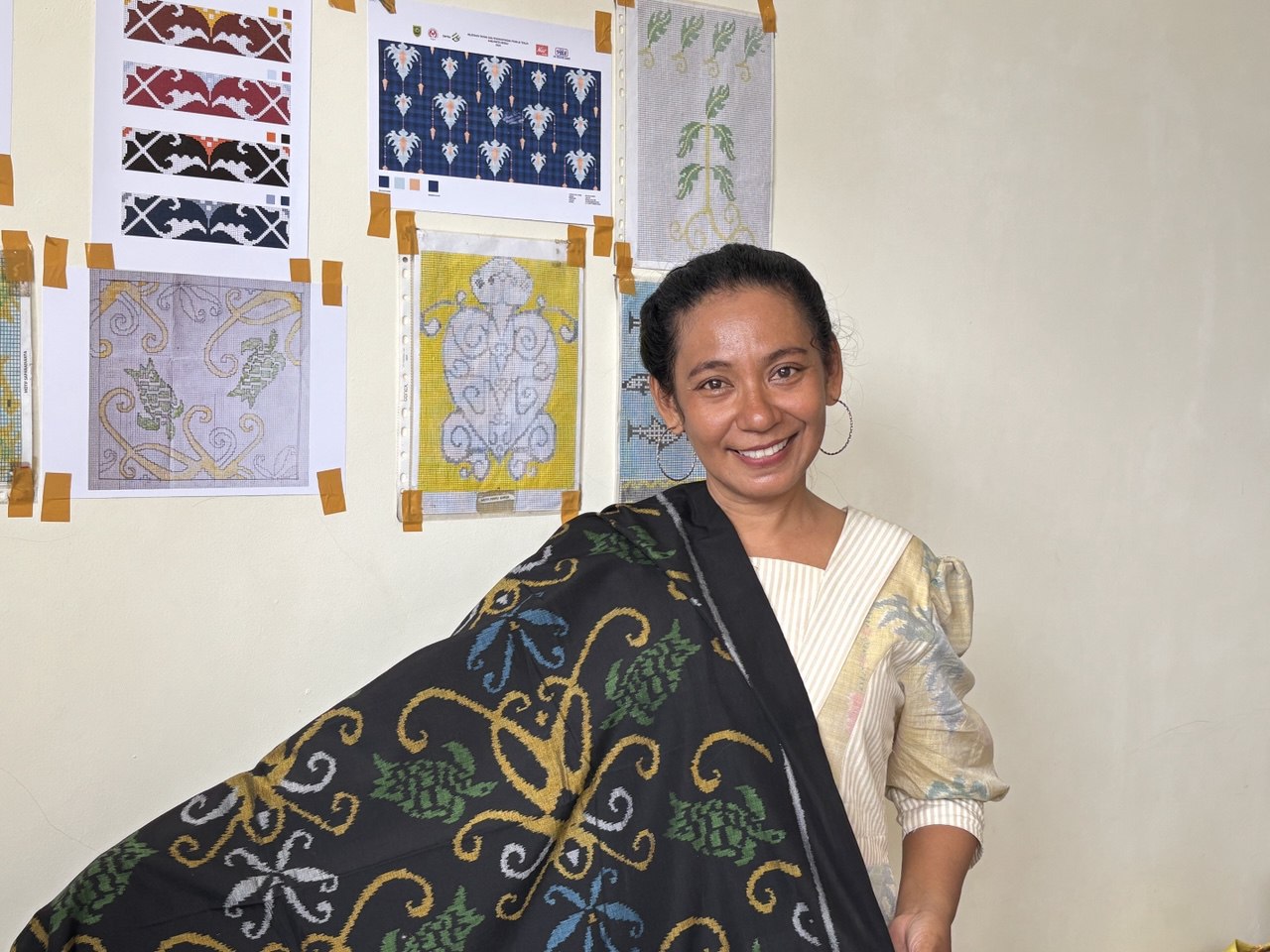 Kisah Sonya Da Silva, Perantau yang Sukses Kembangkan Tenun Berau M@M@Be