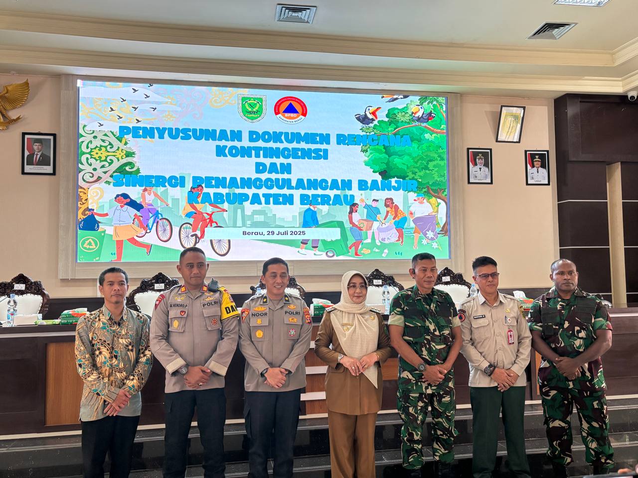 BPBD Berau Susun Dokumen Rencana Kontingensi Penanggulangan Banjir