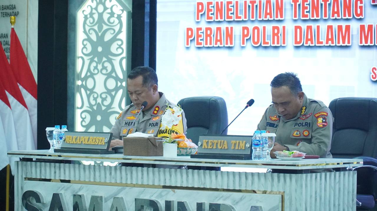 Fokus Penanggulangan Kejahatan Narkoba, Puslitbang Polri Lakukan Penelitian Strategis di Polresta Samarinda