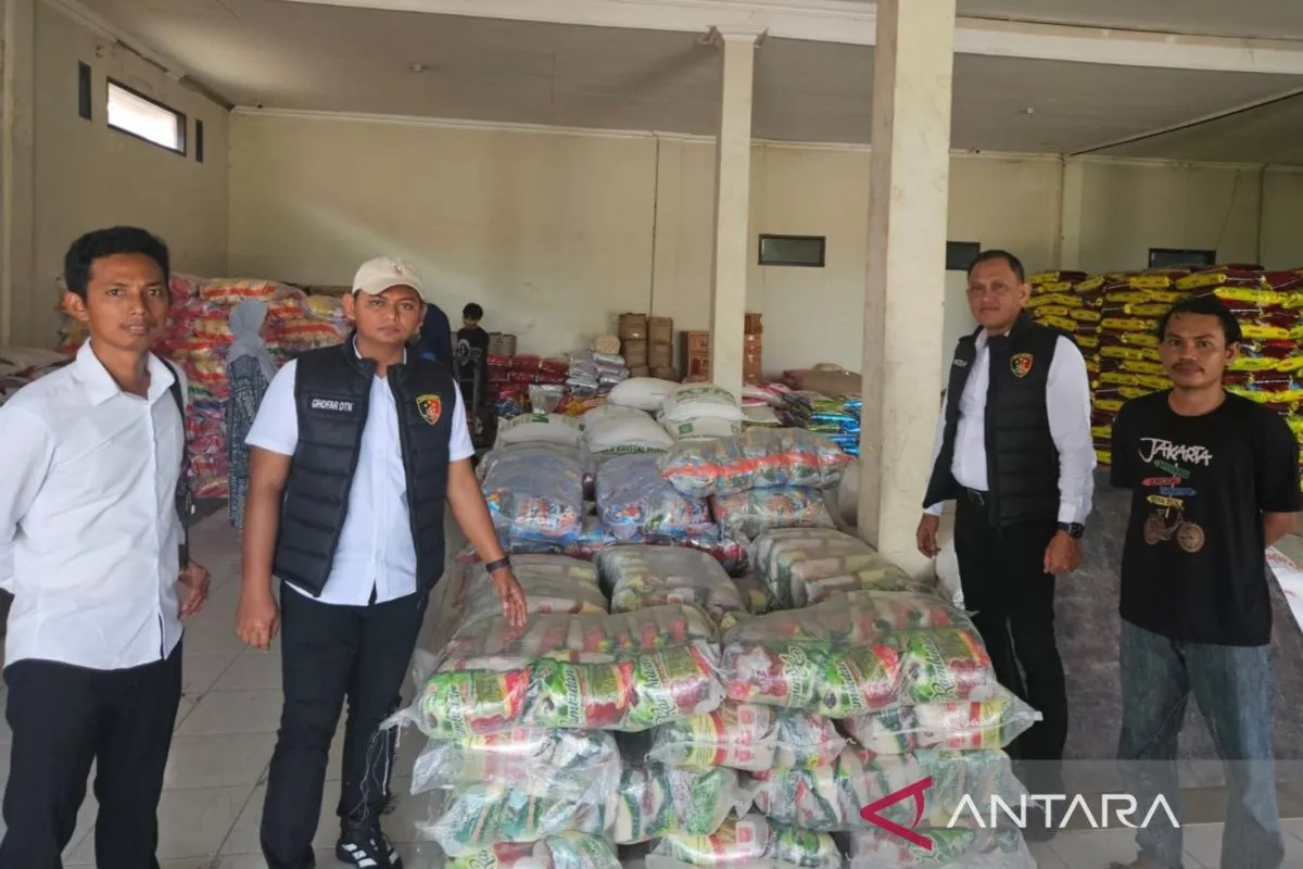 Satgas Pangan Polres Penajam, beras ilegal, Sulawesi Selatan, beras tanpa izin edar, gudang distributor