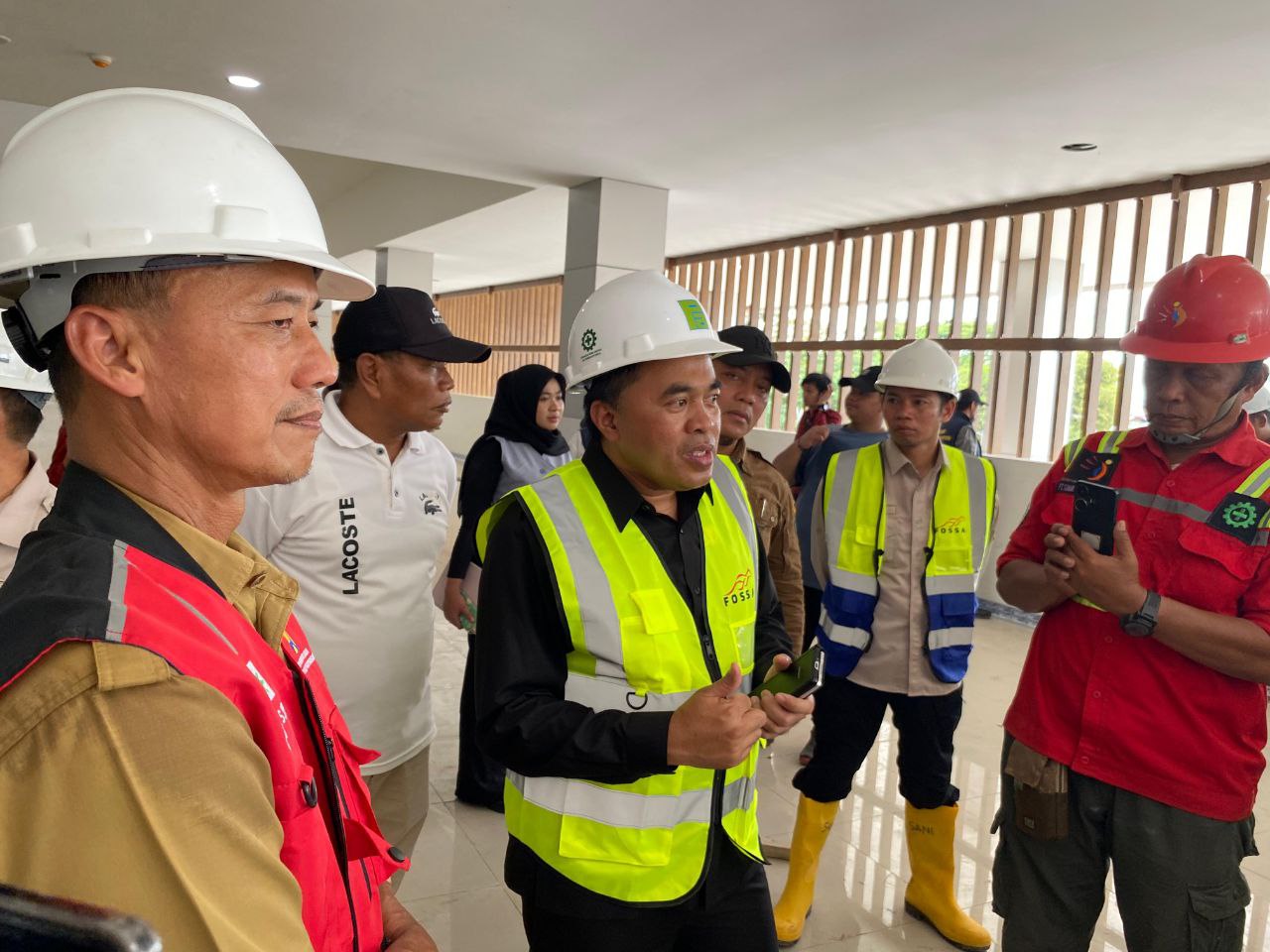 Ketua DPRD Kukar Tinjau Progress Pembangunan Pasar Tangga Arung