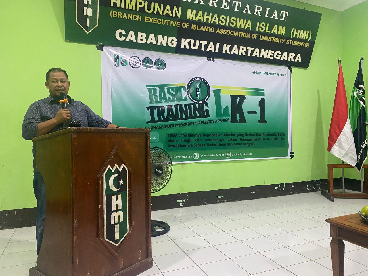 ‎Wakil Ketua DPRD Kukar Buka LK Dasar HMI