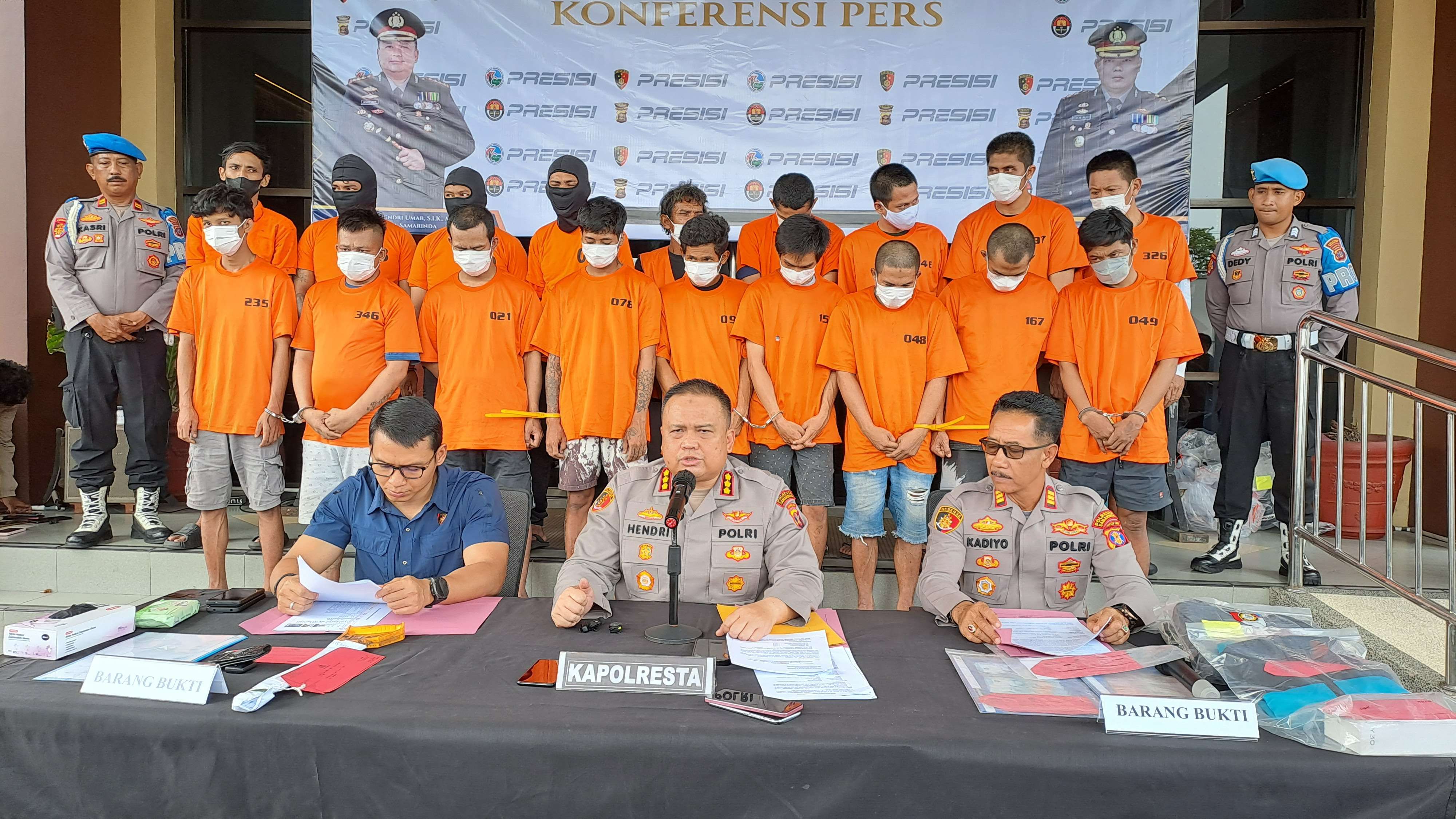 Operasi Jaran Mahakam 2025 Ungkap 22 Kasus Curanmor di Samarinda, 19 Tersangka Ditangkap