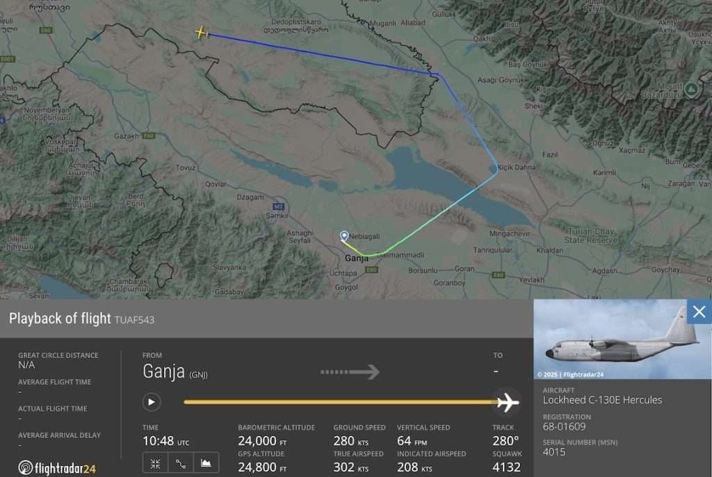 Pesawat Militer Turki Jatuh di Georgia, 20 Prajurit Tewas