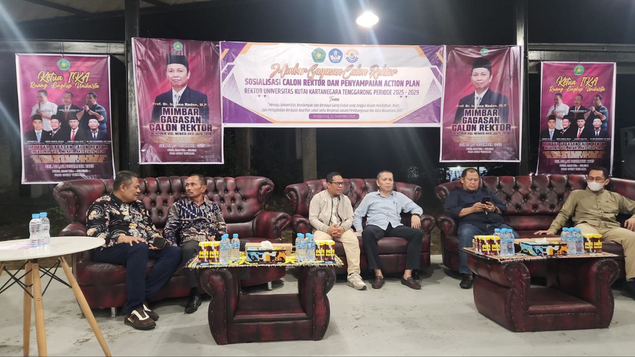 Ince Raden Calon Tunggal Rektor Unikarta, Ini Visi Misinya di Periode Kedua