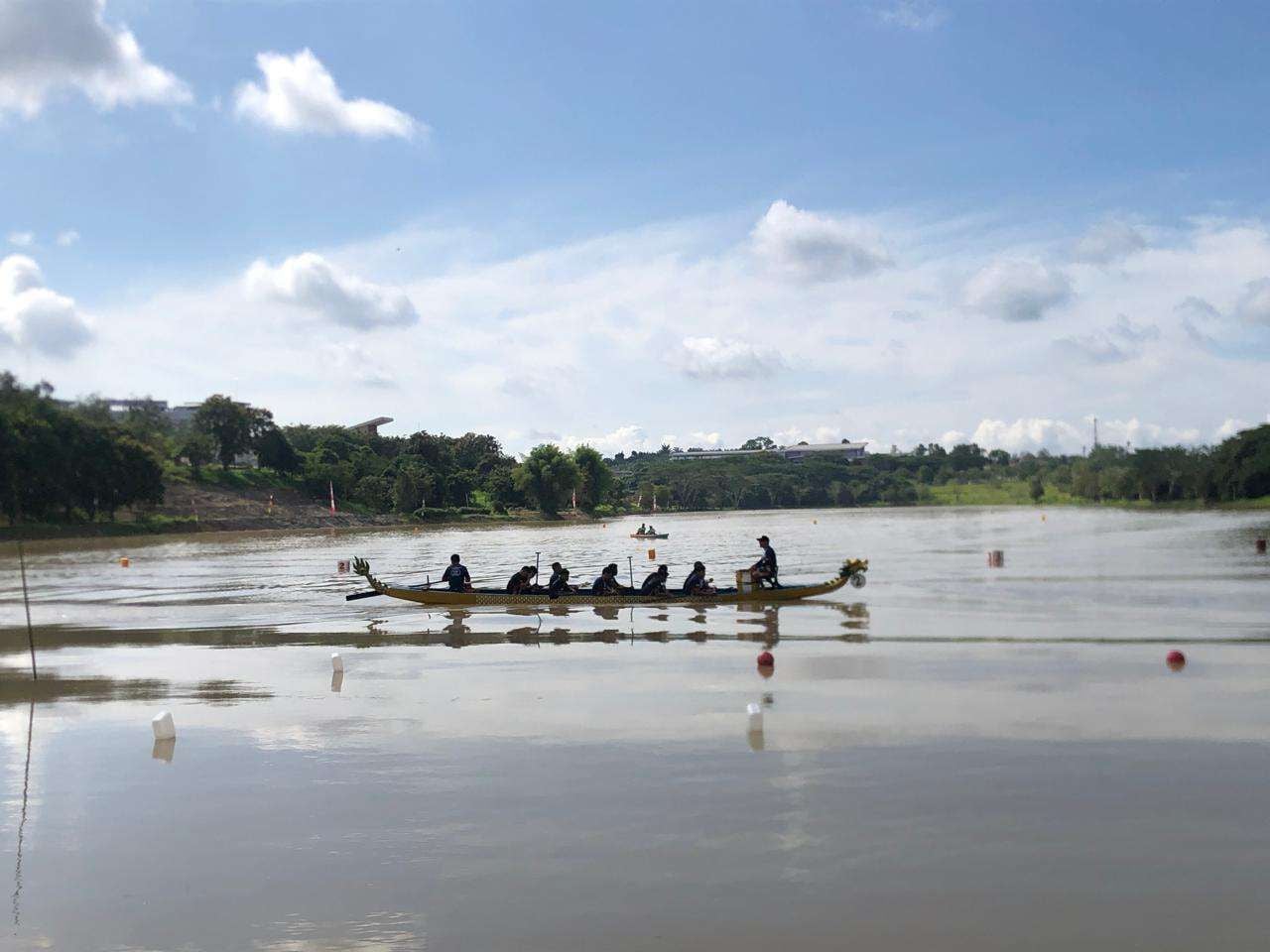 venue dayung Gentung Temiang, Podsi Paser, Porprov Kaltim 2026, dayung dragon boat, olahraga dayung Paser