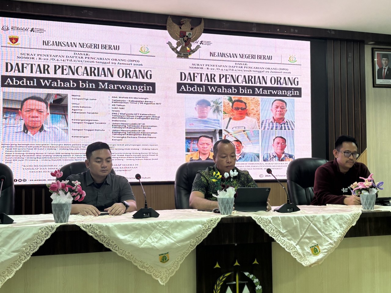 Abdul Wahab Ditetapkan Sebagai DPO Kasus Tipikor Fasilitas Kredit Perbankan, Negara Rugi Rp1,2 Miliar