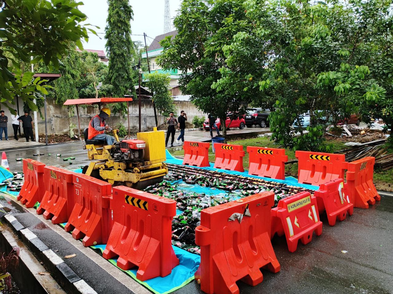 Kasus Narkoba di Kukar Turun Berkurang Selama 2025, Polres Musnahkan Barang Bukt