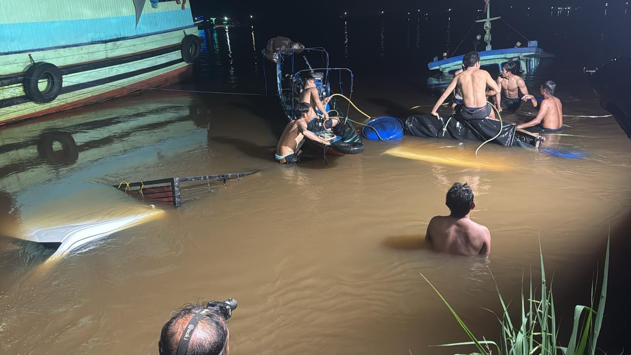 Kapal Feri Tenggelam di Perairan Sebulu, tanpa Korban Jiwa