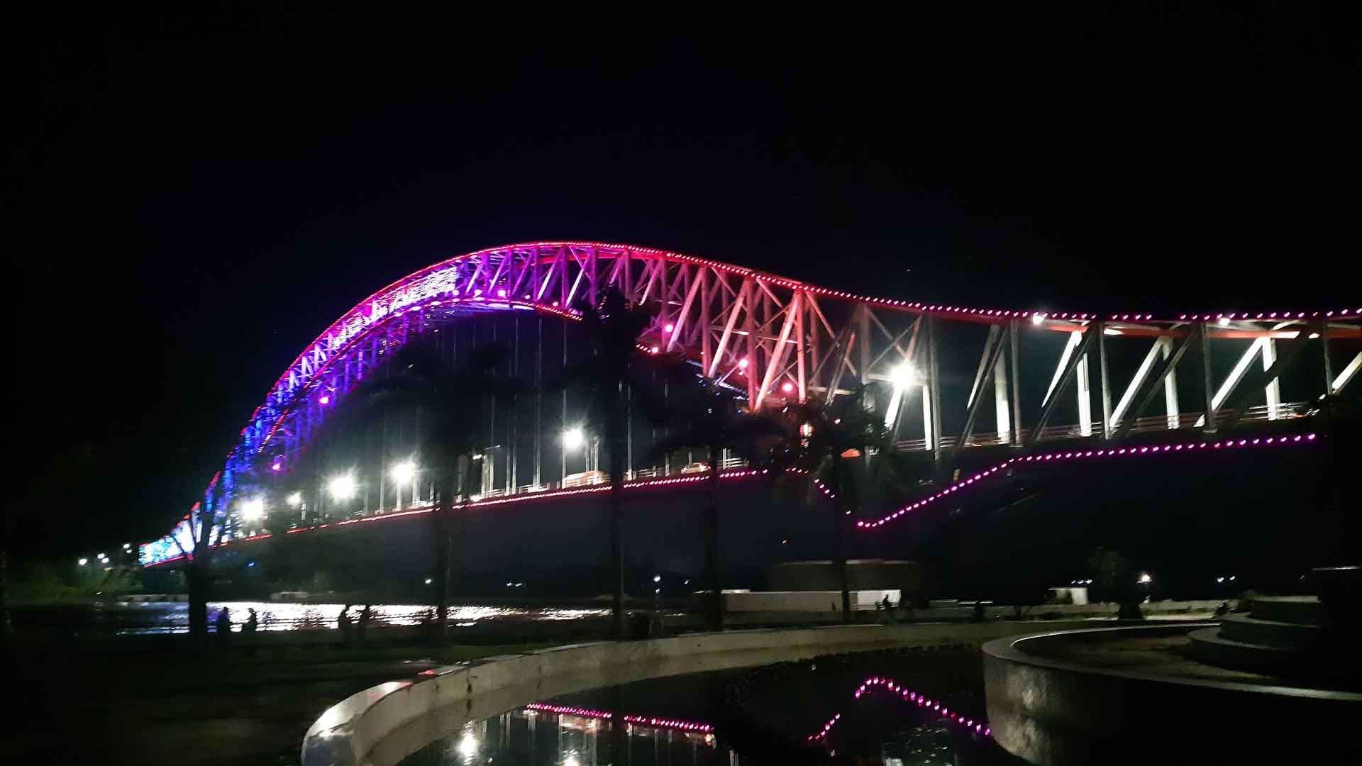 Jembatan Kartanegara, Jembatan Kartanegara goyang, viral Jembatan Kartanegara, kemacetan Tenggarong, polisi pastikan aman