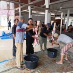 PWRI Kukar Tebar Hewan Kurban, Sembelih 3 Ekor Sapi, 4 Ekor Kambing