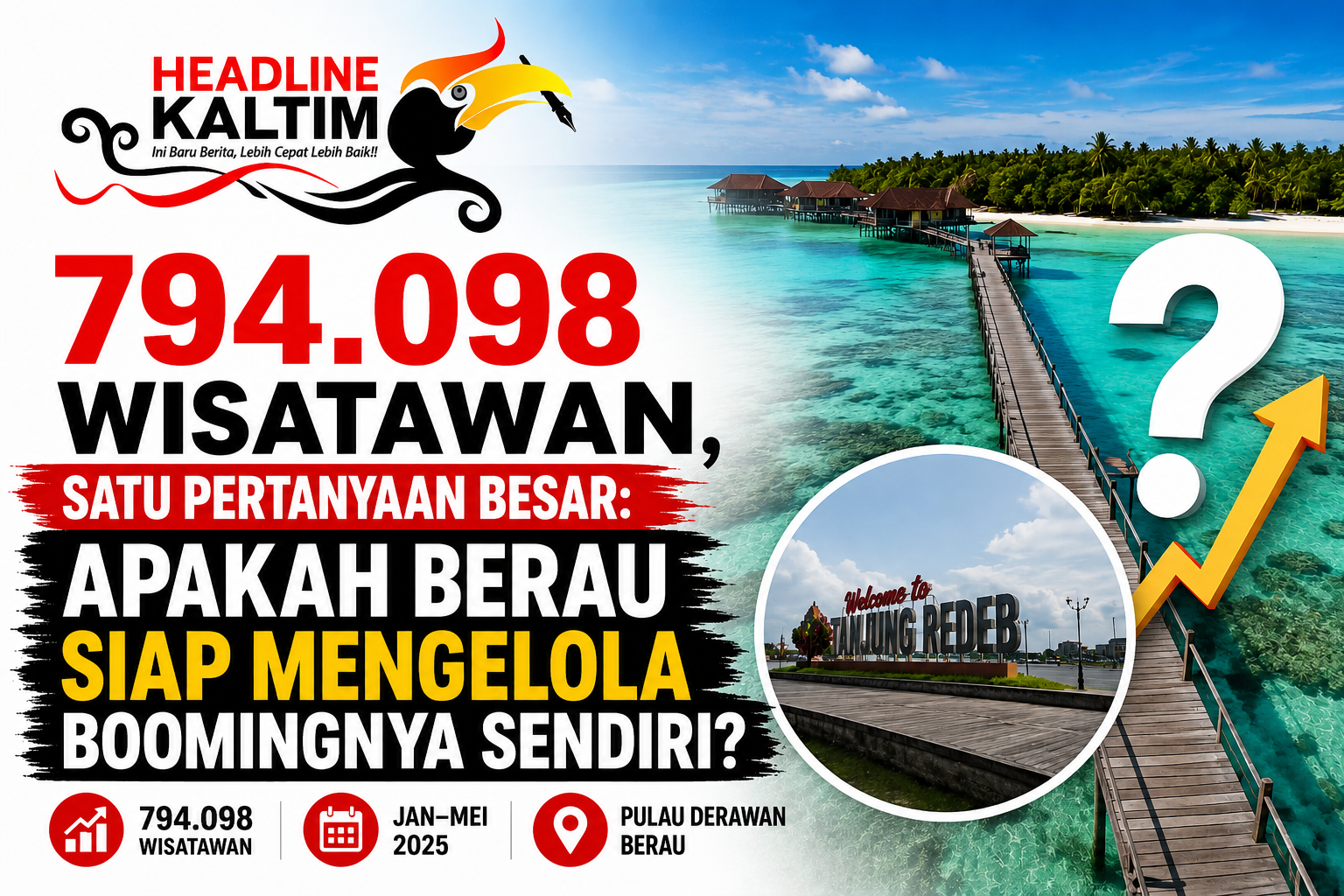 794.098 Wisatawan, Satu Pertanyaan Besar: Apakah Berau Siap Mengelola Boomingnya Sendiri?