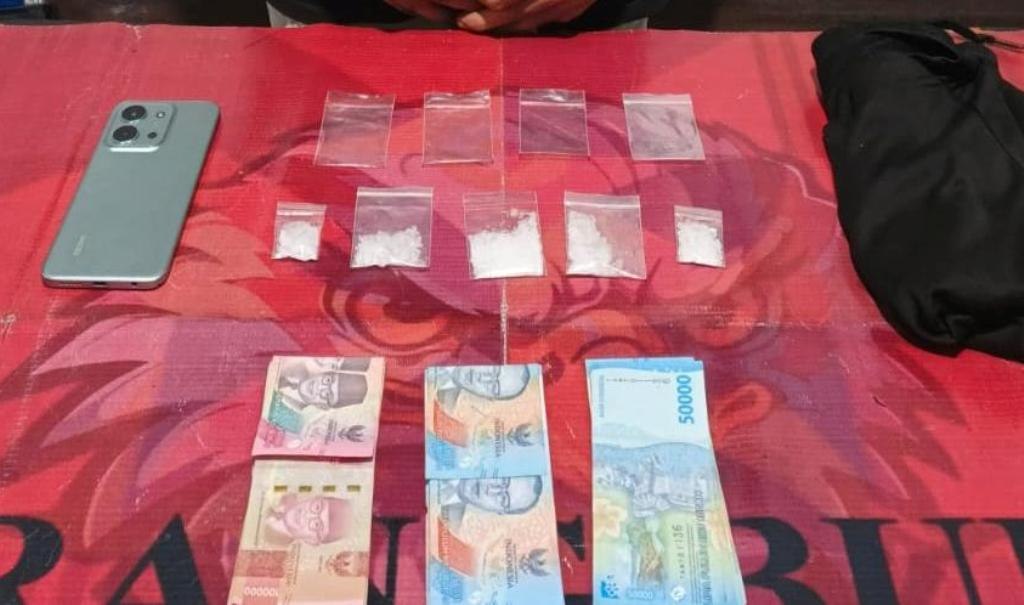 Polres Paser Tangkap Pria di Kuaro, Sita 19,84 Gram Sabu-Sabu