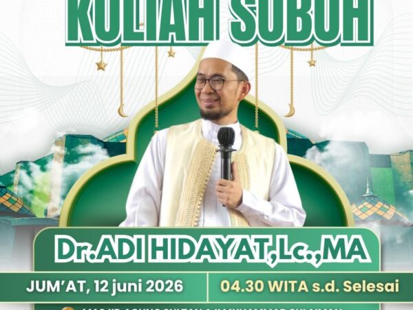 Ceramah Ustaz Adi Hidayat di Tenggarong Tak Terkonfirmasi, Takmir Masjid Agung SAMS Minta Maaf