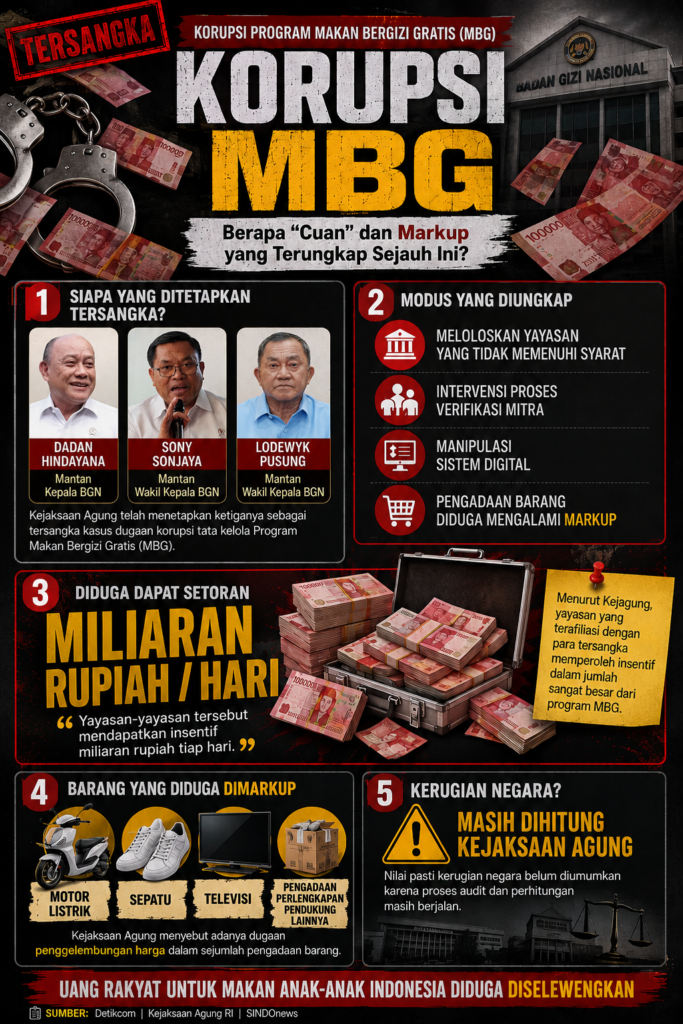 Jumlah Cuan dan Markup Dadan cs yang Terungkap Sejauh Ini di Kasus Korupsi MBG