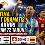 Argentina Bangkit Dramatis, Swiss Akhiri Penantian 72 Tahun! Dua Laga Sengit Warnai Babak 16 Besar Piala Dunia 2026