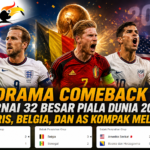 Drama Comeback Warnai 32 Besar Piala Dunia 2026: Inggris, Belgia, dan AS Kompak Melaju