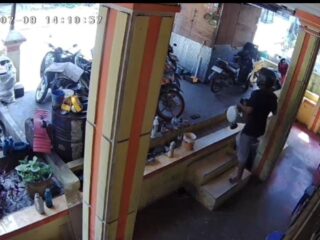Aksi Terekam CCTV, Pembobol Gudang Bengkel di Samarinda Ditangkap