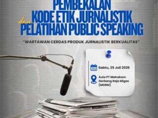 Besok, PWI Kukar Gelar Pembekalan Kode Etik Jurnalistik dan Pelatihan Public Speaking