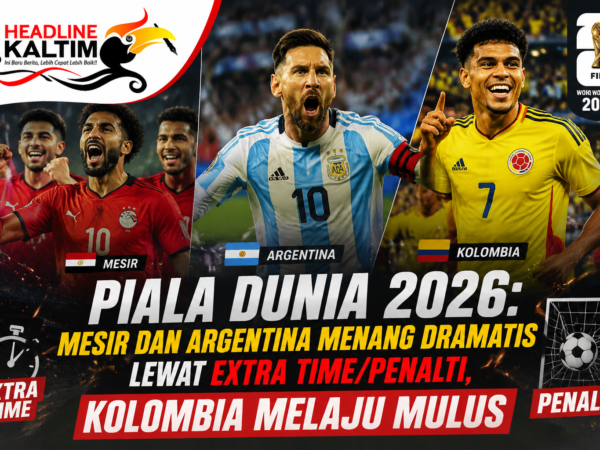 Piala Dunia 2026: Mesir dan Argentina Menang Dramatis Lewat Extra Time/Penalti, Kolombia Melaju Mulus