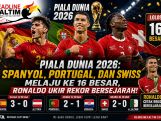 Piala Dunia 2026: Spanyol, Portugal, dan Swiss Melaju ke 16 Besar, Ronaldo Ukir Rekor Bersejarah