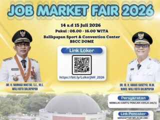 Job Market Fair Balikpapan 2026 Dibuka Hari Ini, Ratusan Lowongan Kerja Menanti Pencari Kerja