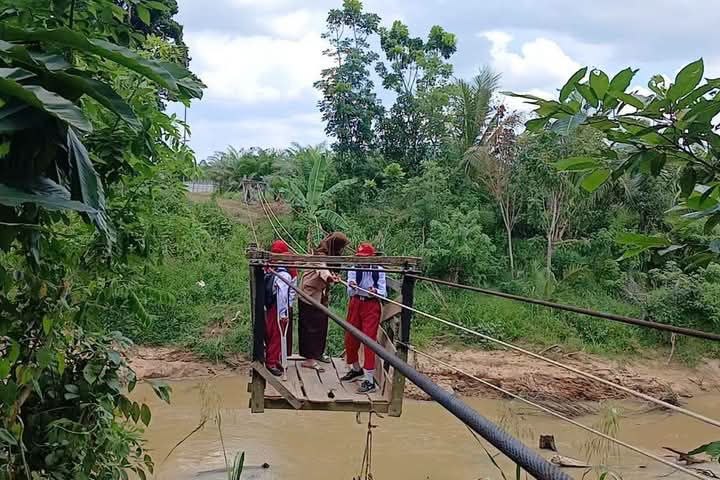 Jembatan Gantung Santan Ulu Segera Diperbaiki Demi Keselamatan Pengguna
