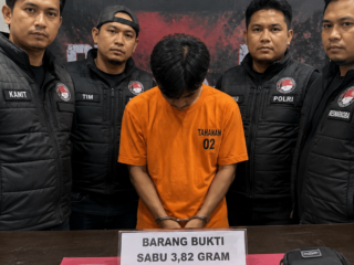 Polres Bontang Ringkus 2 Terduga Pengedar Sabu, 3,82 Gram Barang Bukti Disita