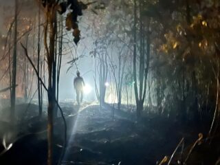 Lima Hektare Lahan di Makroman Terbakar, Petugas BPBD dan TNI Kerja hingga Dini Hari