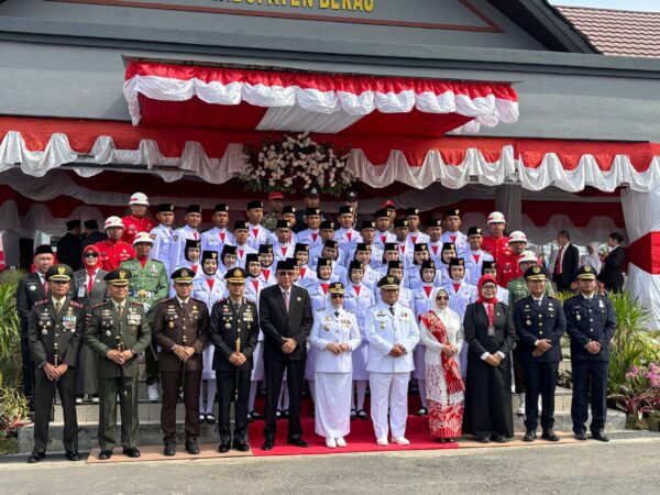 Detik-Detik Proklamasi di Berau Berlangsung Khidmat, Bupati Pimpin Upacara HUT ke-81 RI