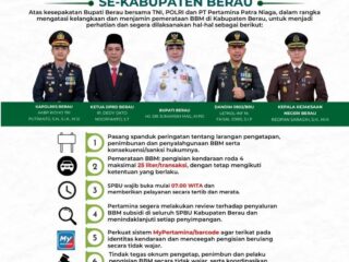 Mobil di Berau Dijatah 25 Liter Setiap Kali Pengisian