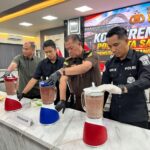 Sebanyak 1,8 Kg Sabu dan 1.022 Ekstasi Dimusnahkan, Barang Bukti dari 8 Kasus di Samarinda