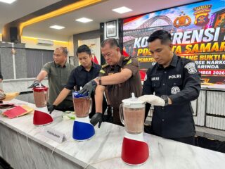 Sebanyak 1,8 Kg Sabu dan 1.022 Ekstasi Dimusnahkan, Barang Bukti dari 8 Kasus di Samarinda